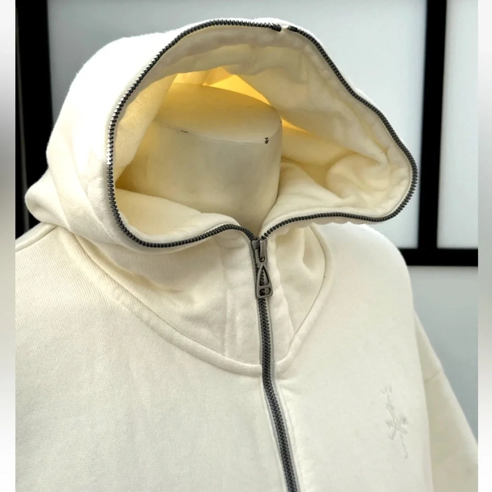 Air Jordan x Travis Scott Men's Full Zip Hoodie DZ5500-133 Cream White Mens XL